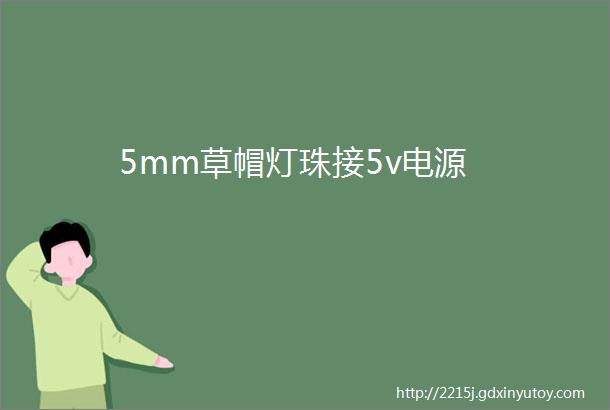 5mm草帽灯珠接5v电源